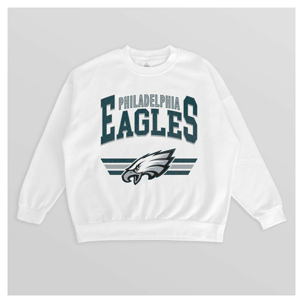 NFL Philadelphia Eagles Gameday Couture Women's Swift Strike Premium Oversized Fleece Pullover Sweatshirt