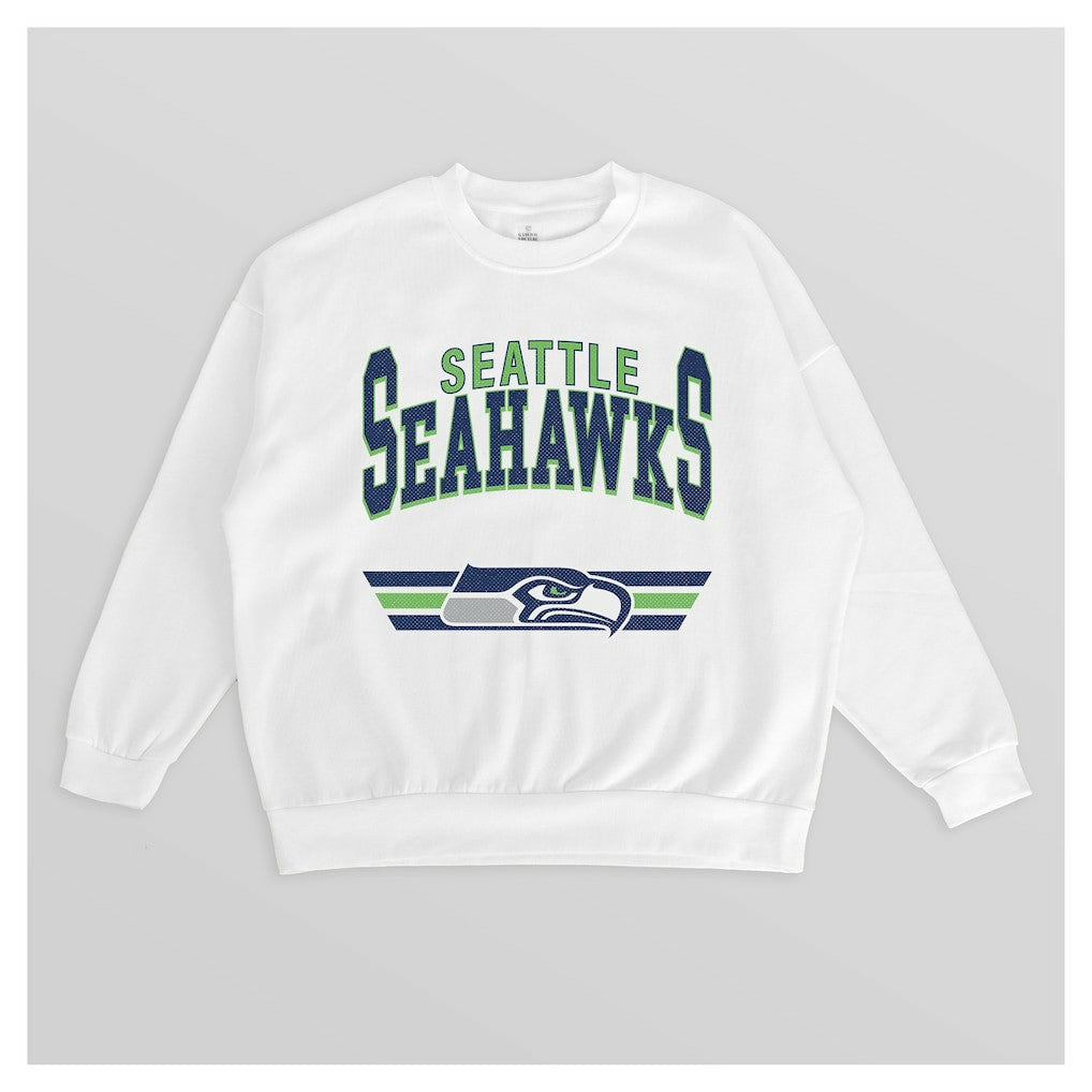 NFL Seattle Seahawks Gameday Couture Women's Swift Strike Premium Oversized Fleece Pullover Sweatshirt