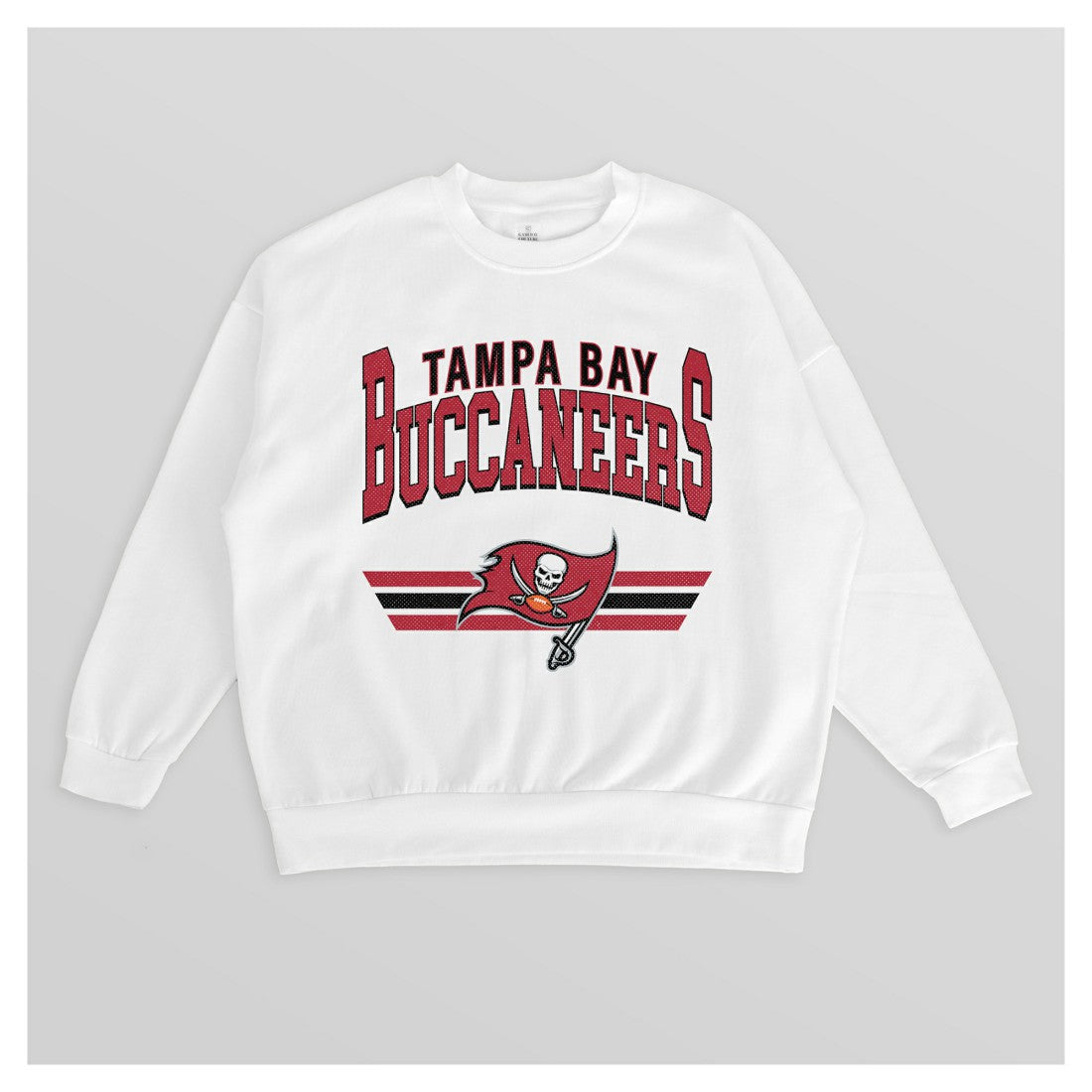 NFL Tampa Bay Buccaneers Gameday Couture Women's Swift Strike Premium Oversized Fleece Pullover Sweatshirt