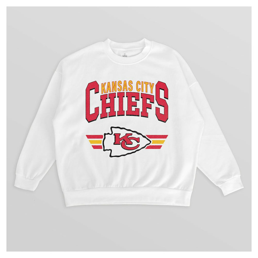 NFL Kansas City Chiefs Gameday Couture Women's Swift Strike Premium Oversized Fleece Pullover Sweatshirt