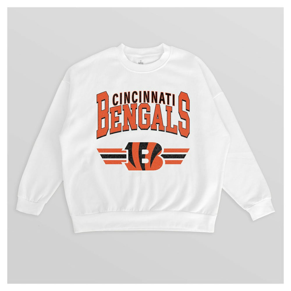 NFL Cincinnati Bengals Gameday Couture Women's Swift Strike Premium Oversized Fleece Pullover Sweatshirt