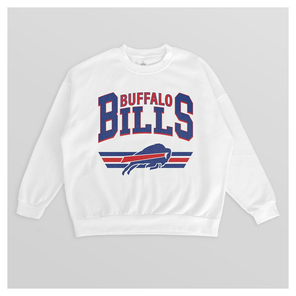 NFL Buffalo Bills Gameday Couture Women's Swift Strike Premium Oversized Fleece Pullover Sweatshirt