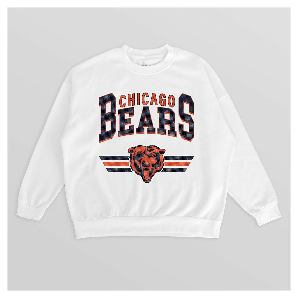 NFL Chicago Bears Gameday Couture Women's Swift Strike Premium Oversized Fleece Pullover Sweatshirt