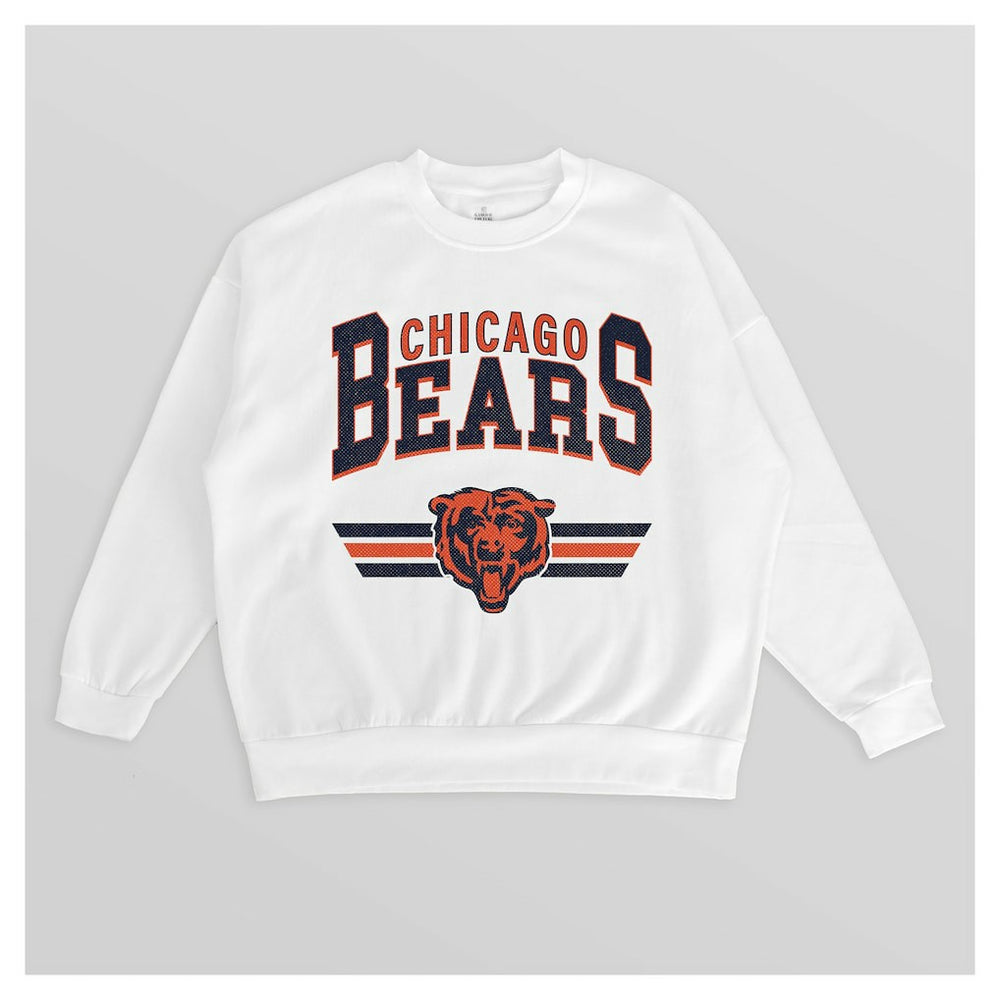 NFL Chicago Bears Gameday Couture Women's Swift Strike Premium Oversized Fleece Pullover Sweatshirt