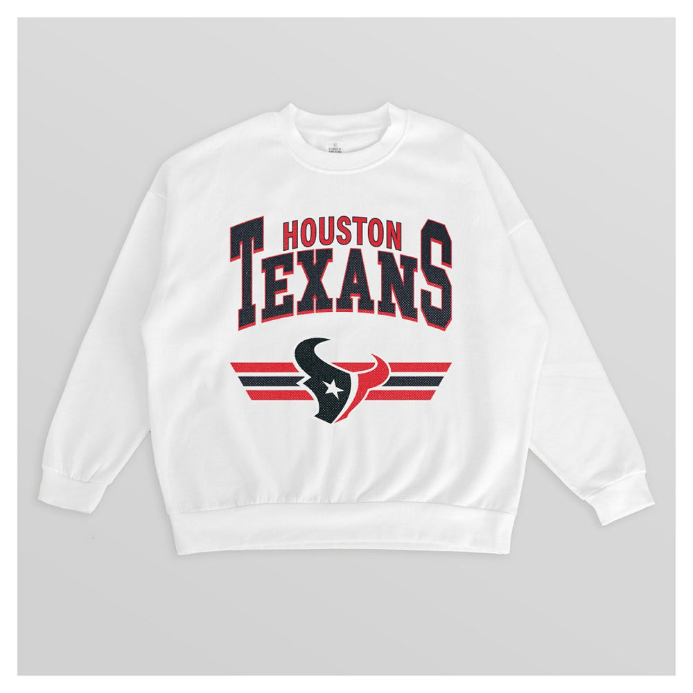 NFL Houston Texans Gameday Couture Women's Swift Strike Premium Oversized Fleece Pullover Sweatshirt