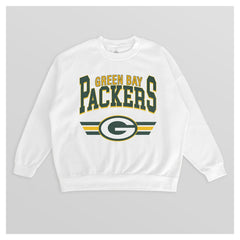 NFL Green Bay Packers Gameday Couture Women's Swift Strike Premium Oversized Fleece Pullover Sweatshirt