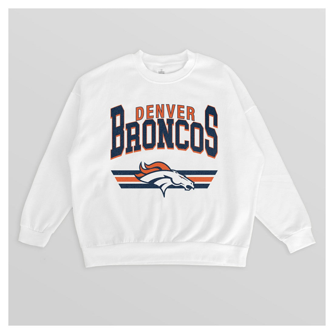 NFL Denver Broncos Gameday Couture Women's Swift Strike Premium Oversized Fleece Pullover Sweatshirt