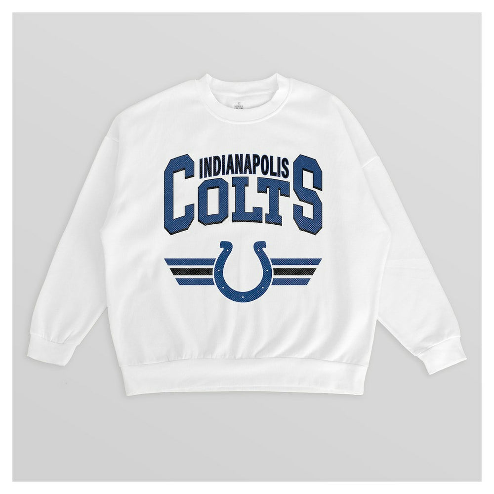 NFL Indianapolis Colts Gameday Couture Women's Swift Strike Premium Oversized Fleece Pullover Sweatshirt