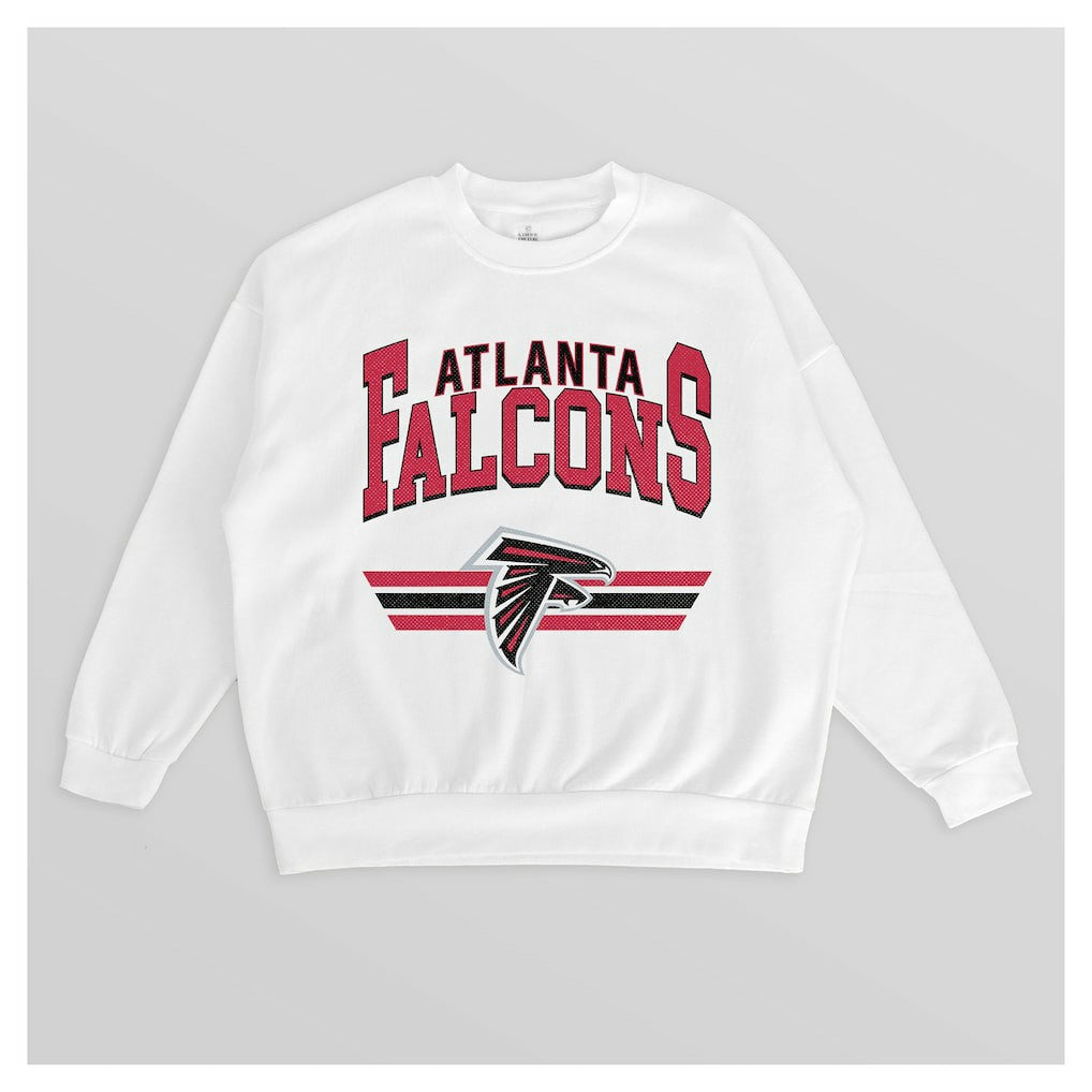 NFL Atlanta Falcons Gameday Couture Women's Swift Strike Premium Oversized Fleece Pullover Sweatshirt