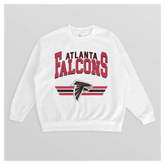 NFL Atlanta Falcons Gameday Couture Women's Swift Strike Premium Oversized Fleece Pullover Sweatshirt