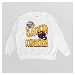 NFL Washington Commanders Gameday Couture Women's Oversized Hard Earned Premium Fleece Pullover Sweatshirt