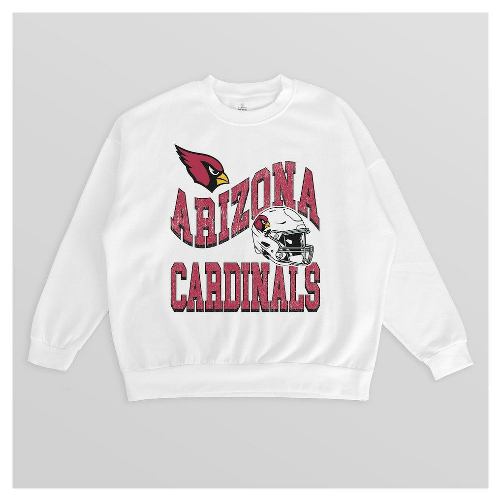 NFL Arizona Cardinals Gameday Couture Women's Oversized Hard Earned Premium Fleece Pullover Sweatshirt