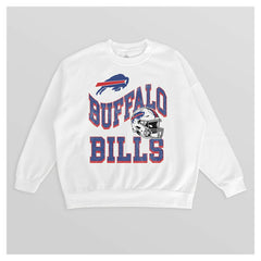 NFL Buffalo Bills Gameday Couture Women's Oversized Hard Earned Premium Fleece Pullover Sweatshirt