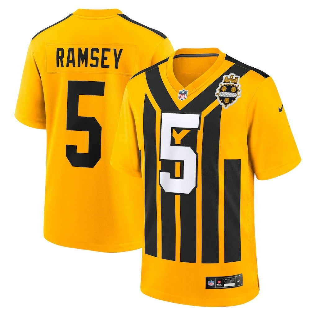 NFL Pittsburgh Steelers Jalen Ramsey  Alternate 1933 Throwback Game Jersey