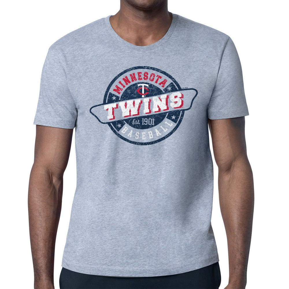 Minnesota Twins Starter Route 66 Team Logo T-Shirt - Gray