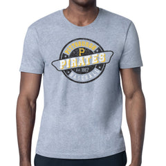 Pittsburgh Pirates Starter Route 66 Team Logo T-Shirt - Gray