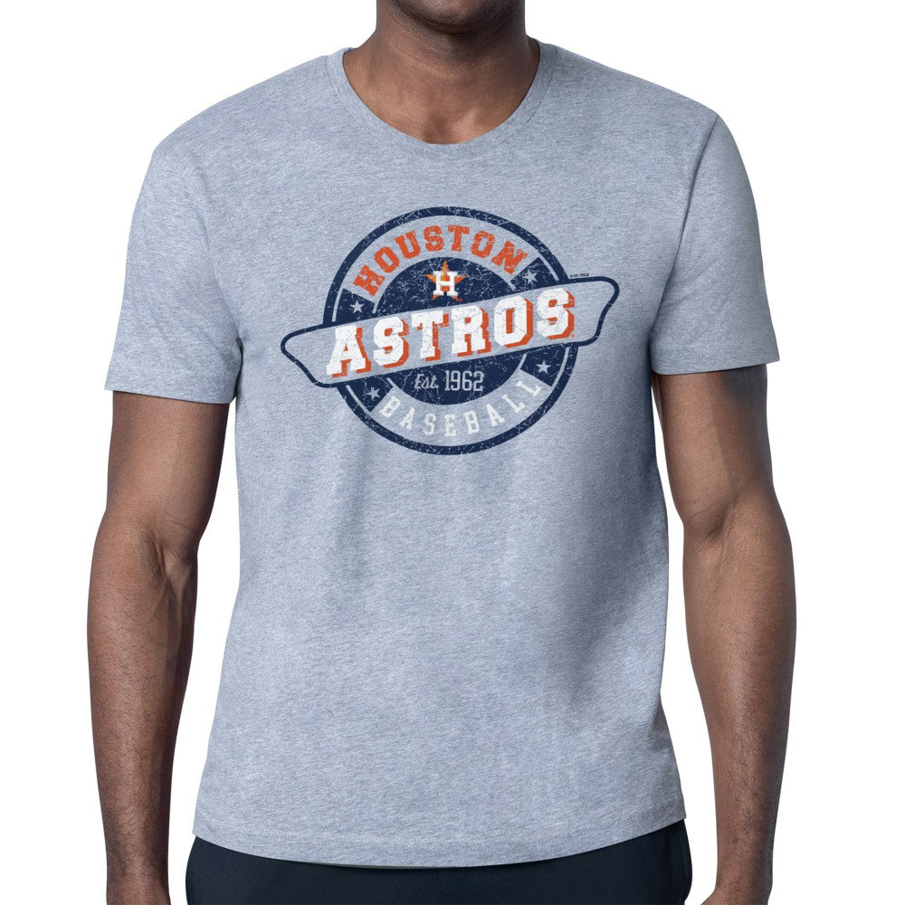 Houston Astros Starter Route 66 Team Logo T-Shirt - Heather Gray
