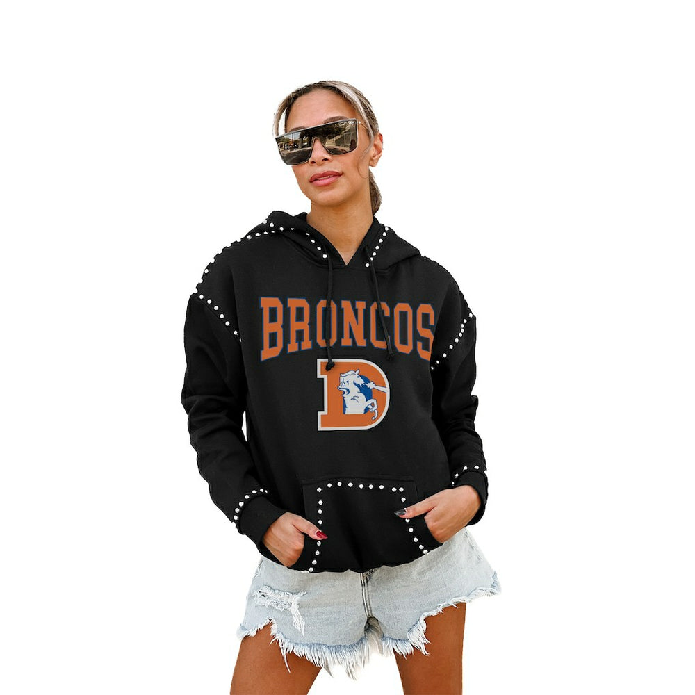 NFL Denver Broncos Gameday Couture Women's Studded Pullover Hoodie
