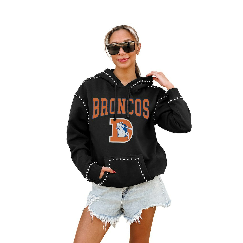 NFL Denver Broncos Gameday Couture Women's Studded Pullover Hoodie