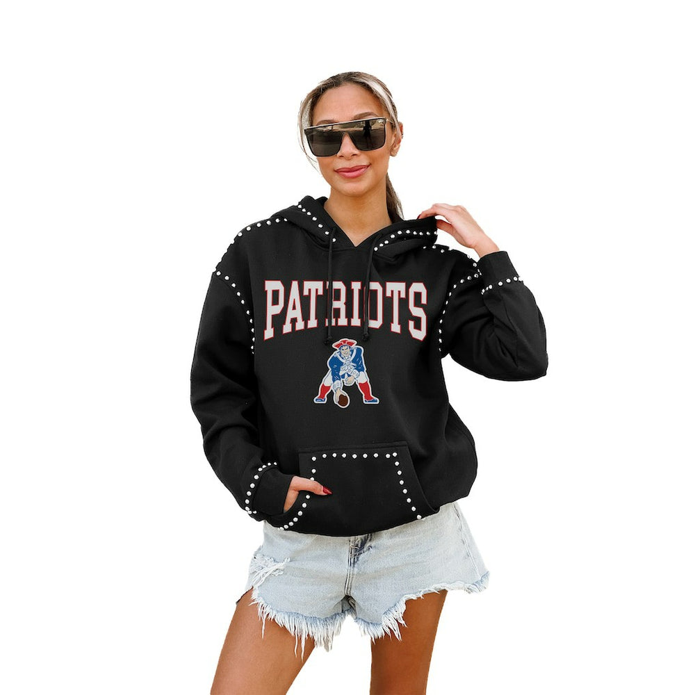 NFL New England Patriots Gameday Couture Women's Studded Pullover Hoodie