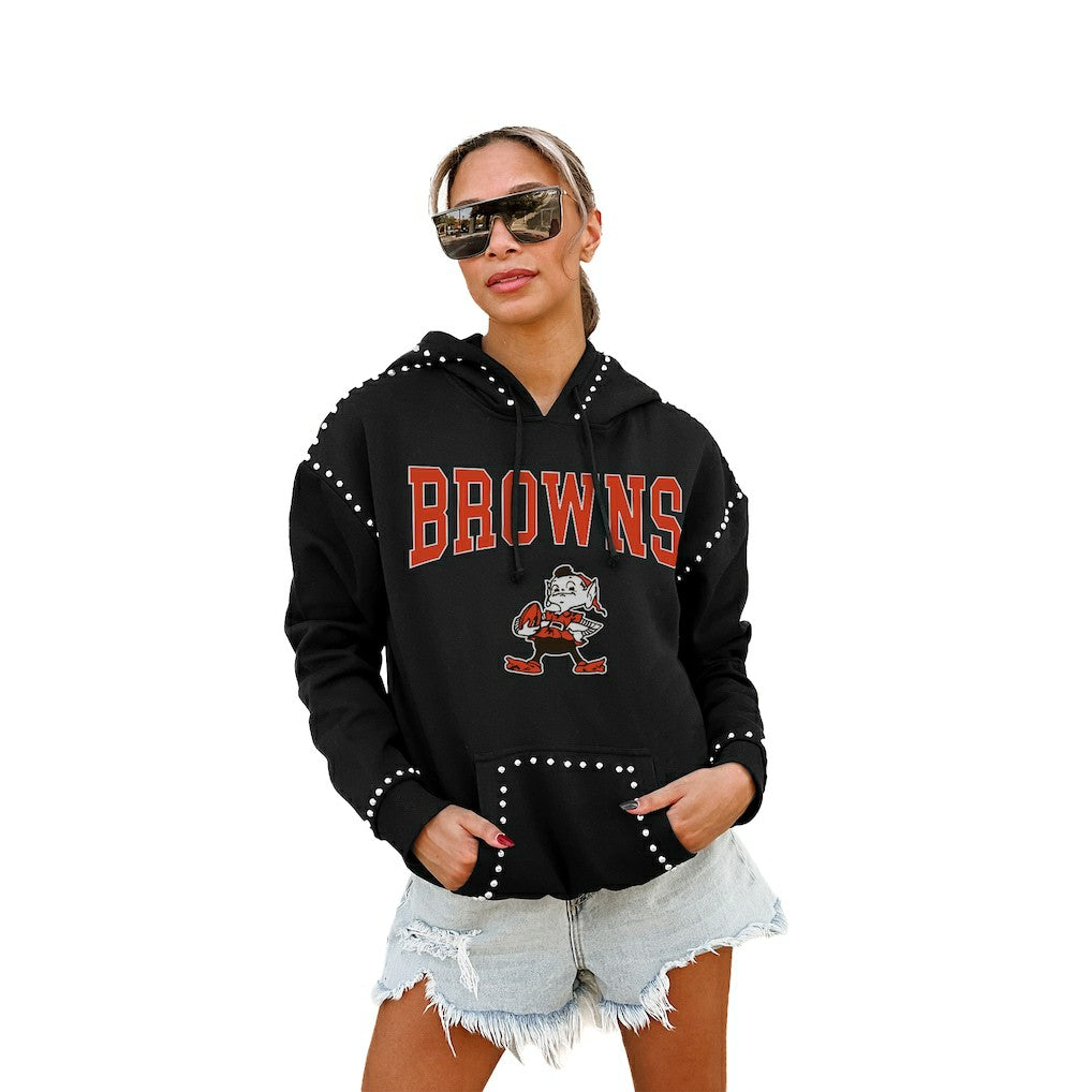 NFL Cleveland Browns Gameday Couture Women's Studded Pullover Hoodie