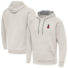 Los Angeles Angels Antigua Victory Pullover Hoodie - Cream