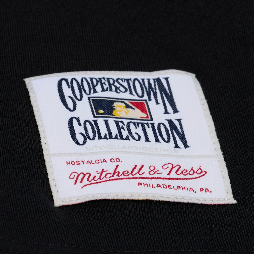 Philadelphia Phillies Women's Cooperstown Collection Phantom Cropped T-Shirt - Black | Mitchell & Ness