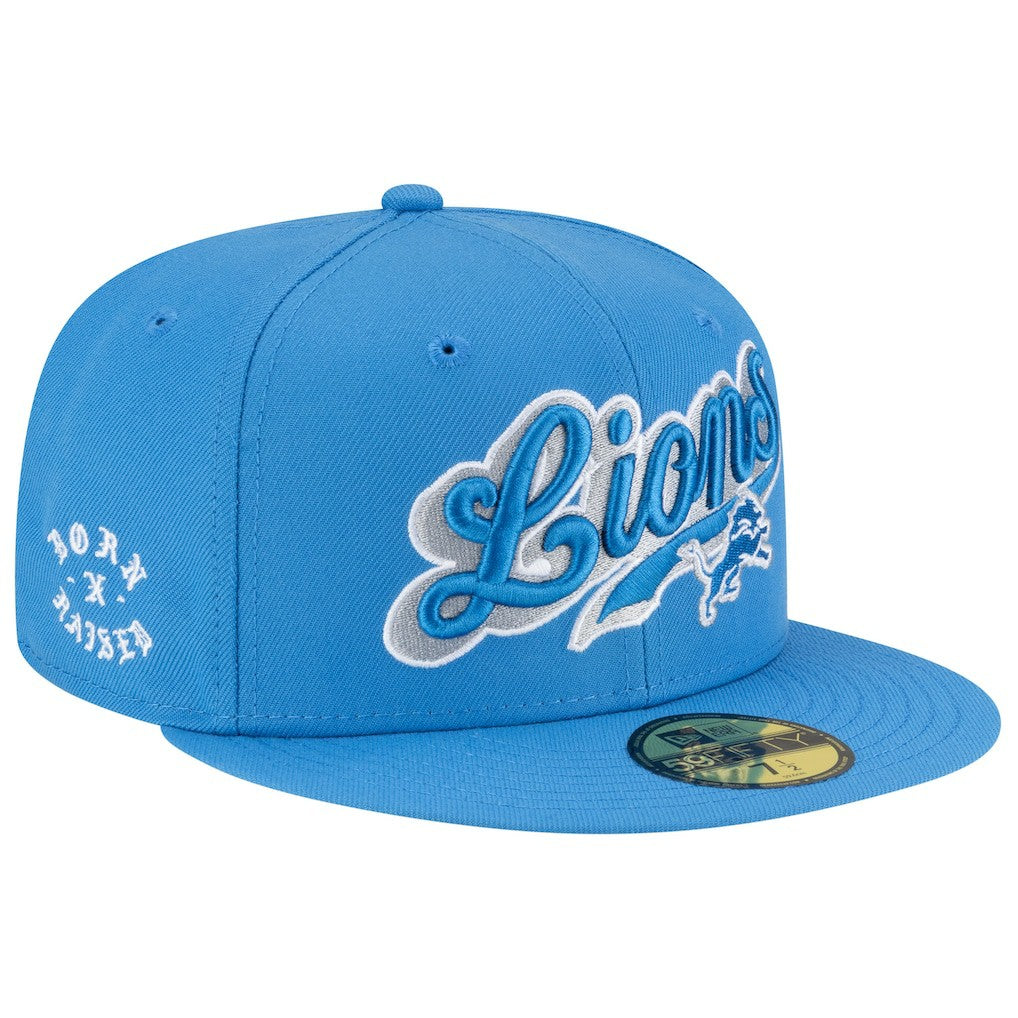 NFL Detroit Lions Born x Raised 59FIFTY Fitted Hat