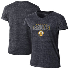 Boston Bruins Champion Women's Tri-Blend V-Neck T-Shirt