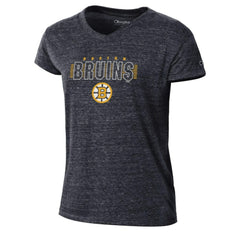 Boston Bruins Champion Women's Tri-Blend V-Neck T-Shirt