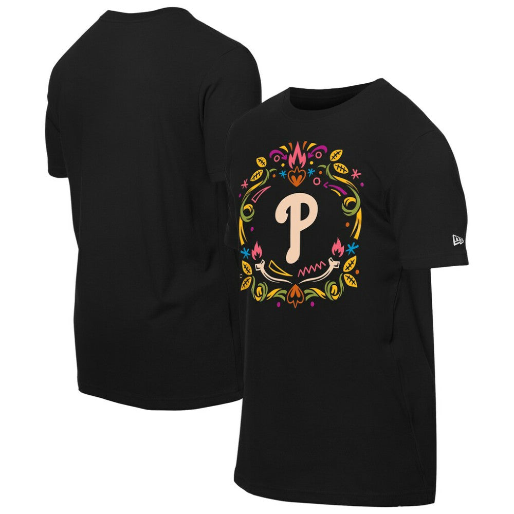 Philadelphia Phillies Día de los Muertos T-Shirt - Black | New Era