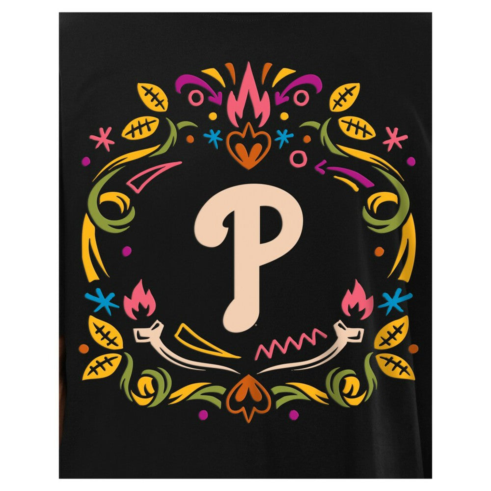 Philadelphia Phillies Día de los Muertos T-Shirt - Black | New Era
