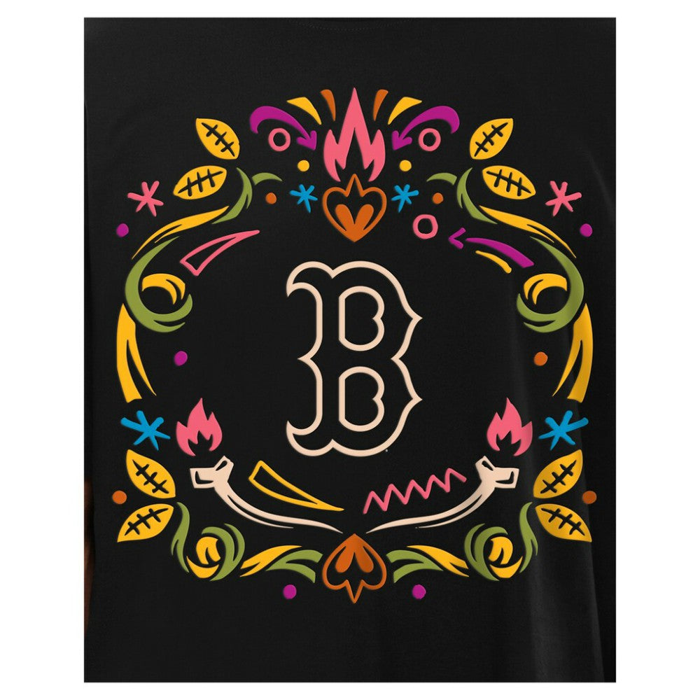 Boston Red Sox Día de los Muertos T-Shirt - Black | New Era