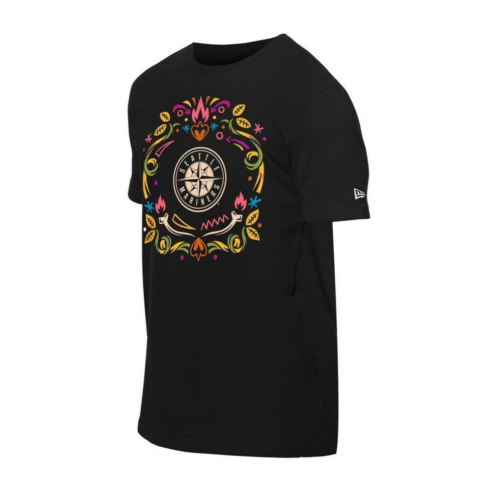 Seattle Mariners Día de los Muertos T-Shirt - Black | New Era