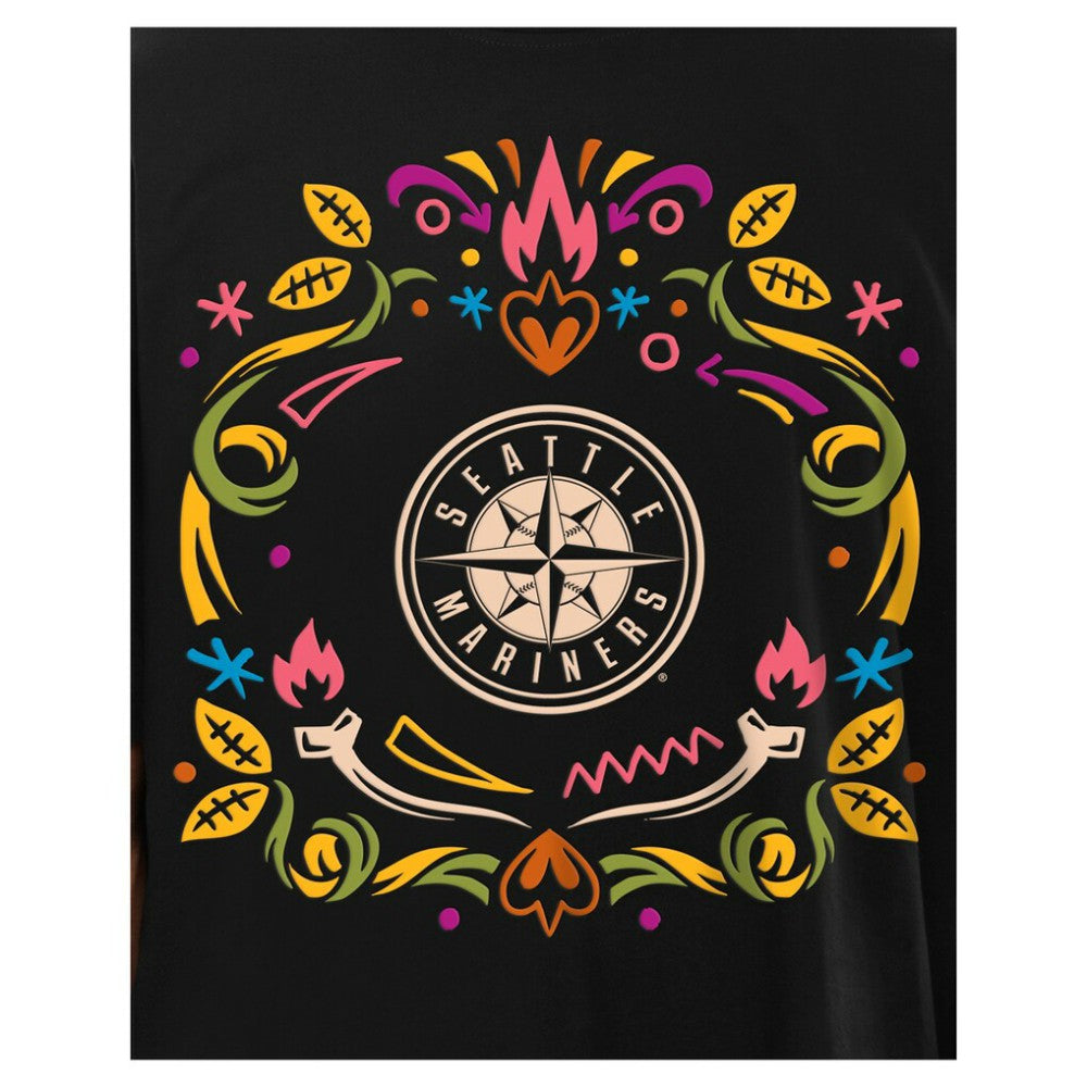 Seattle Mariners Día de los Muertos T-Shirt - Black | New Era
