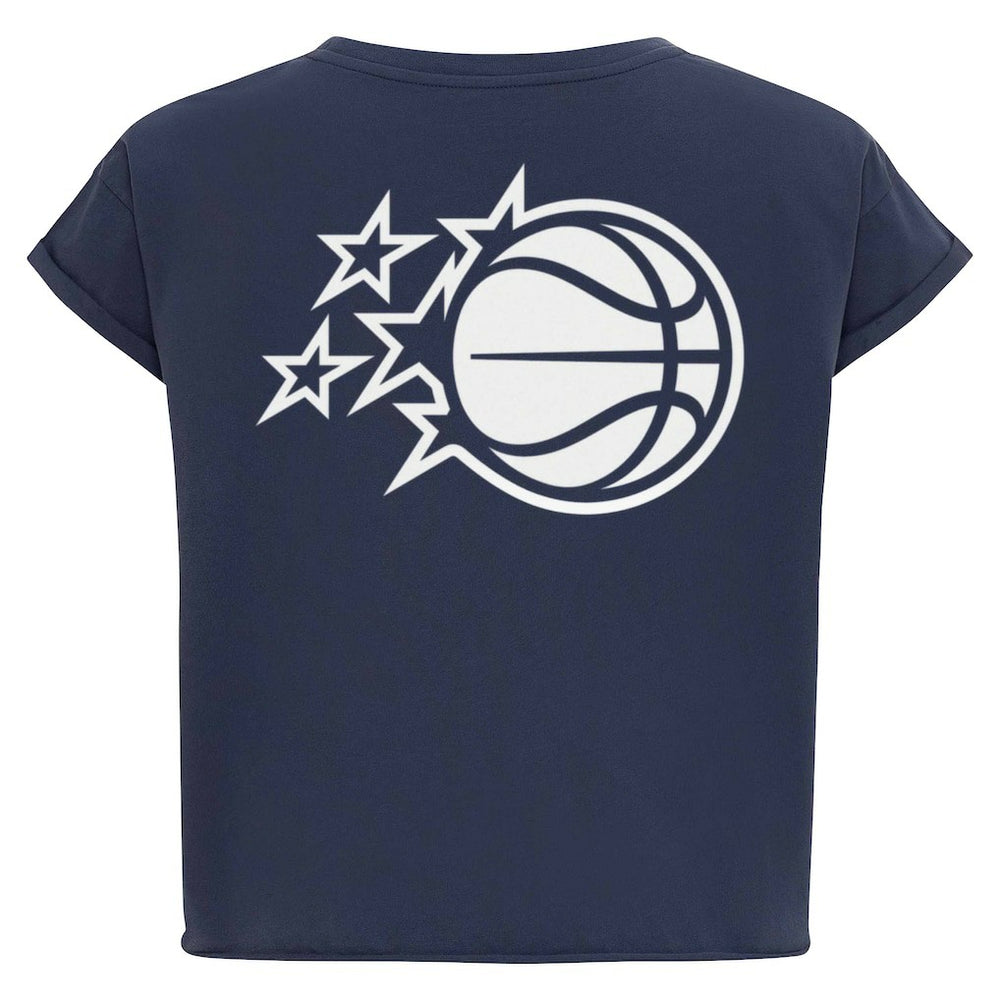 Orlando Magic Sportiqe Women's Athletic Club Collection Alana Premium Cropped T-Shirt - Navy cheap