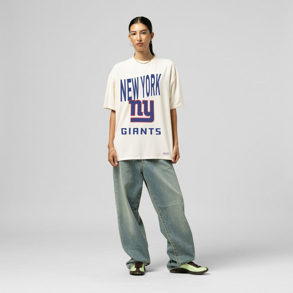 NFL New York Giants Women's Logo Rise Boyfriend T-Shirt