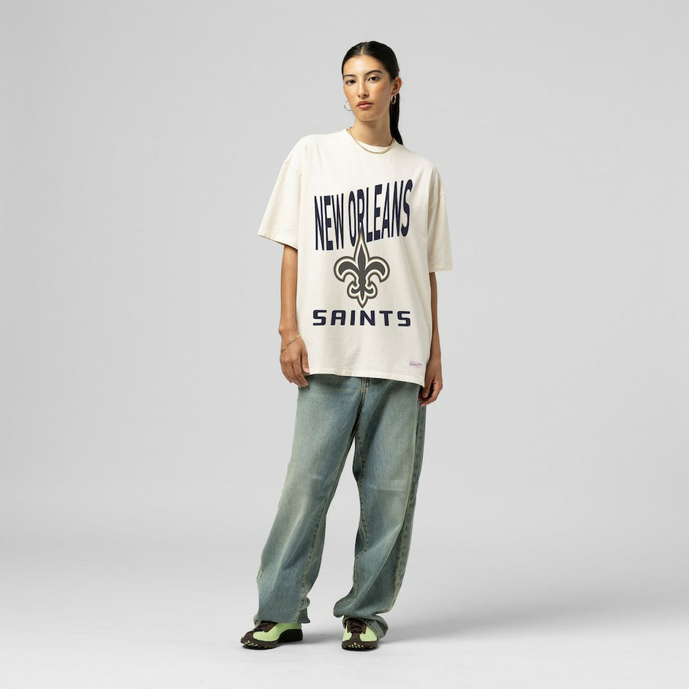 NFL New Orleans Saints Women's Logo Rise Boyfriend T-Shirt