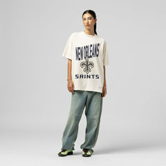 NFL New Orleans Saints Women's Logo Rise Boyfriend T-Shirt