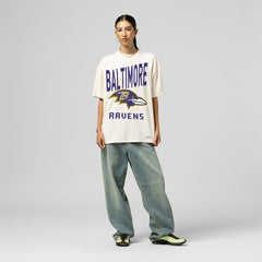 NFL Baltimore Ravens Women's Logo Rise Boyfriend T-Shirt