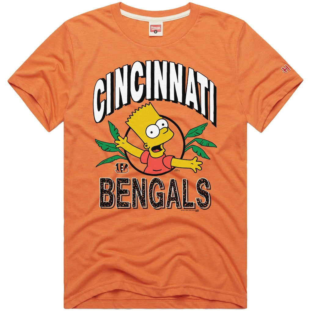 NFL Cincinnati Bengals Homage x The Simpsons Unisex Tri-Blend T-Shirt