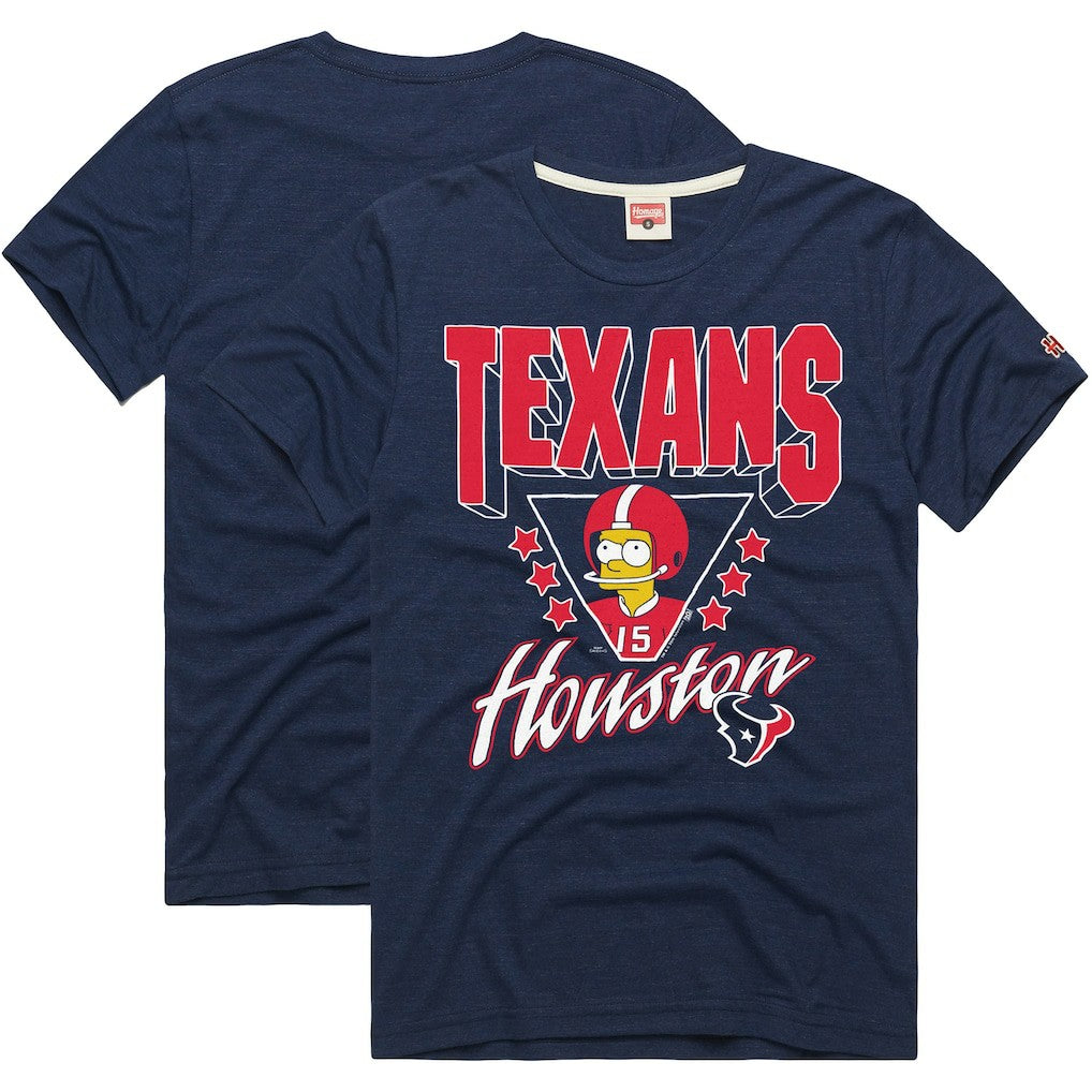 NFL Houston Texans Homage x The Simpsons Unisex Tri-Blend T-Shirt