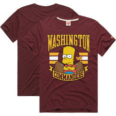NFL Washington Commanders Homage x The Simpsons Unisex Tri-Blend T-Shirt