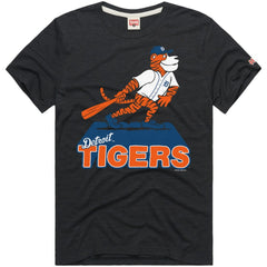 Detroit Tigers Homage Hyper Local Refresh Tri-Blend T-Shirt - Charcoal
