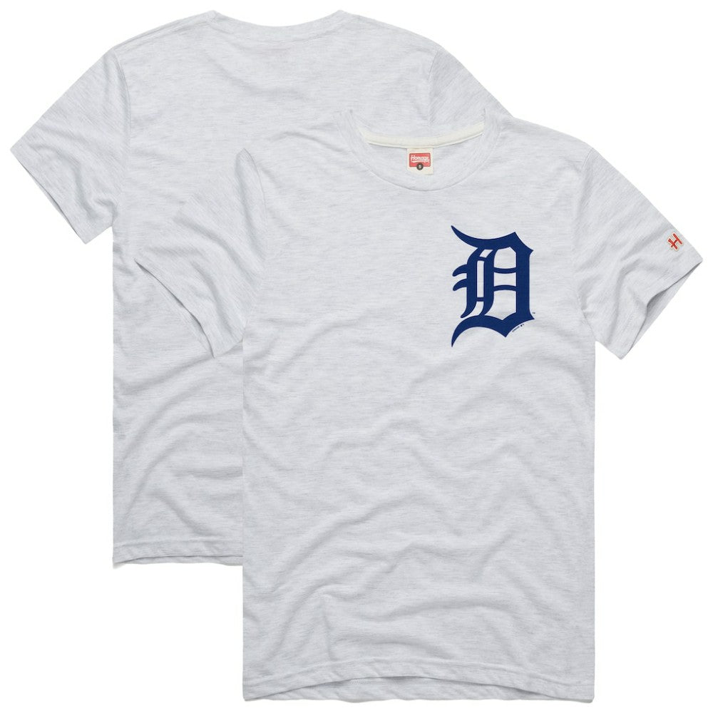Detroit Tigers Homage Hyper Local Refresh Tri-Blend T-Shirt - Ash