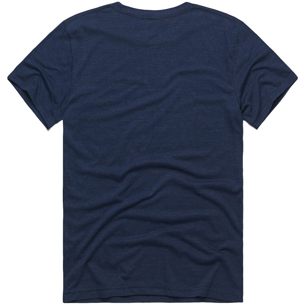 Milwaukee Brewers Homage Hyper Local Refresh Tri-Blend T-Shirt - Navy