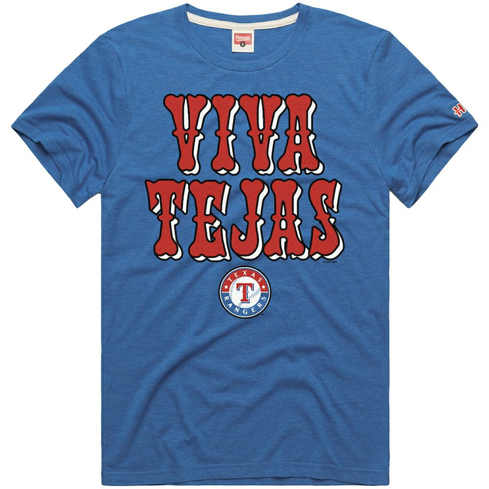 Texas Rangers Homage Hyper Local Refresh T-Shirt - Royal
