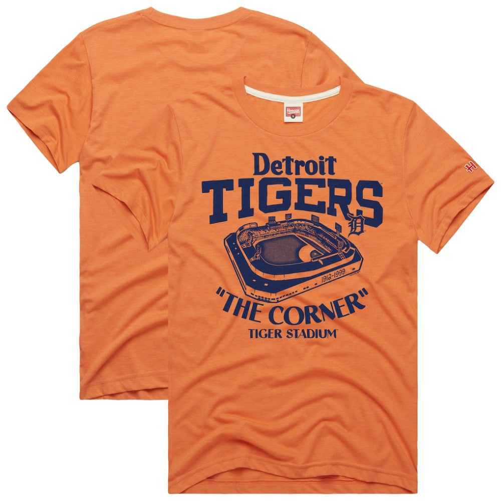 Detroit Tigers Homage Hyper Local Refresh Tri-Blend T-Shirt - Orange