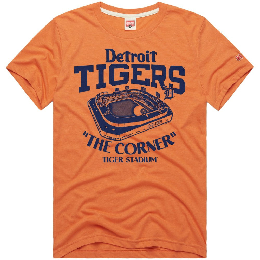 Detroit Tigers Homage Hyper Local Refresh Tri-Blend T-Shirt - Orange