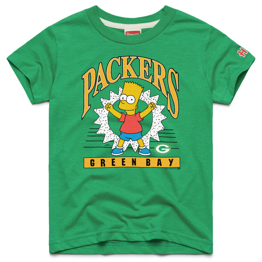 NFL Green Bay Packers Homage x The Simpsons Youth Tri-Blend T-Shirt